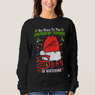 Camiseta Pijamas de Natal Seja Simpático Com o Professor de