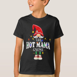Camiseta Pijamas Natalinos Combinando O Gnome da Mamãe Quen