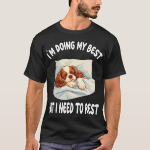 Camiseta Pijamas para Cavalier King Charles Spaniel Dormind