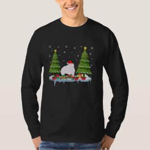 Camiseta Pika Xmas Tree Lighting Men Mulheres no Natal