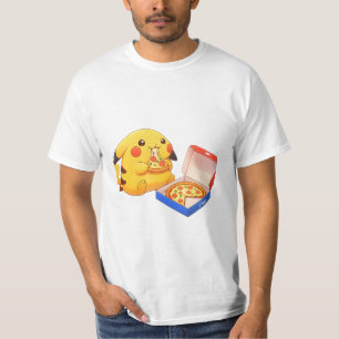 Camiseta Pikachu Amante de Pizza 