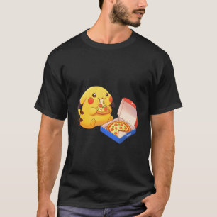 Camiseta Pikachu Amante de Pizza 