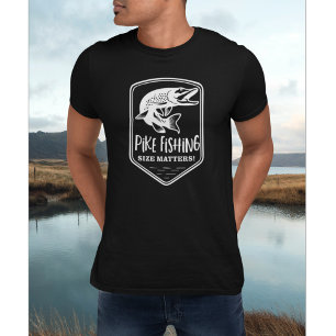 Camiseta Pike Fish Size Importa Angler Funny Pescador