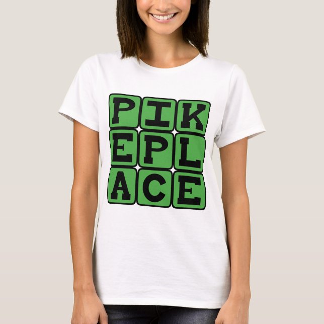 Camiseta Pike Place, Mercado de Seattle (Frente)