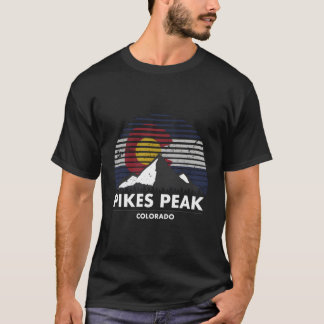Camiseta Pikes Peak Colorado Flag Adventure Mountain