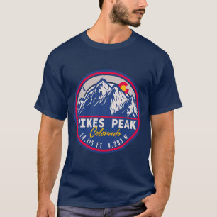Camiseta Pikes Peak Colorado Mountain Camping Hike