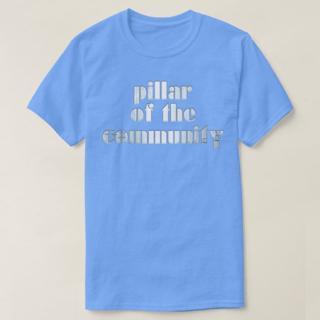 Camiseta pilar da comunidade (Frente do Design)