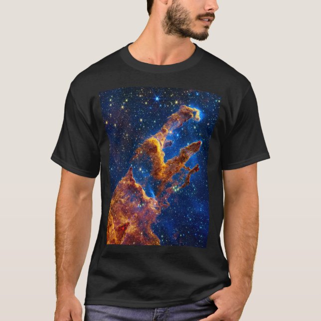 Camiseta Pilares da Criação - Astronomia James Webb NIRCam (Frente)