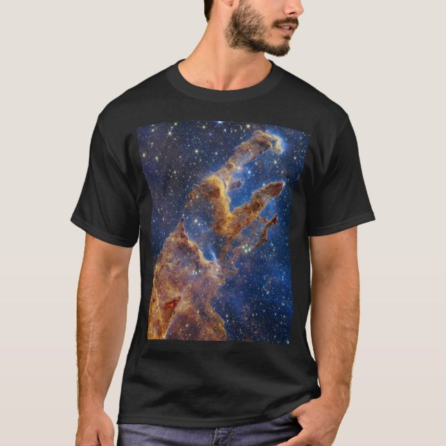 Camiseta Pilares da criação parecem T-Rex (Frente)
