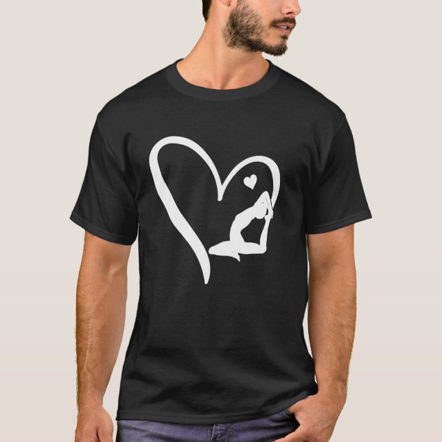 Camiseta Pilates Coração Pilates Pose Pilates Coração (Frente)