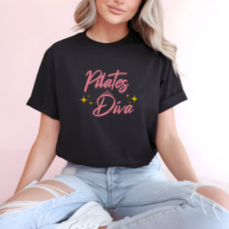Camiseta Pilates Diva Cotação - Teia de Workout de Instruçã