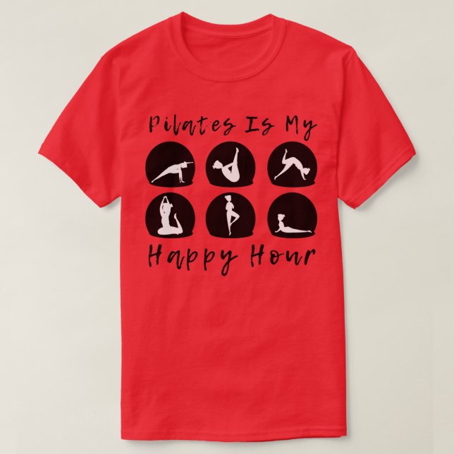Camiseta Pilates é a minha felicidade 3 (Frente do Design)