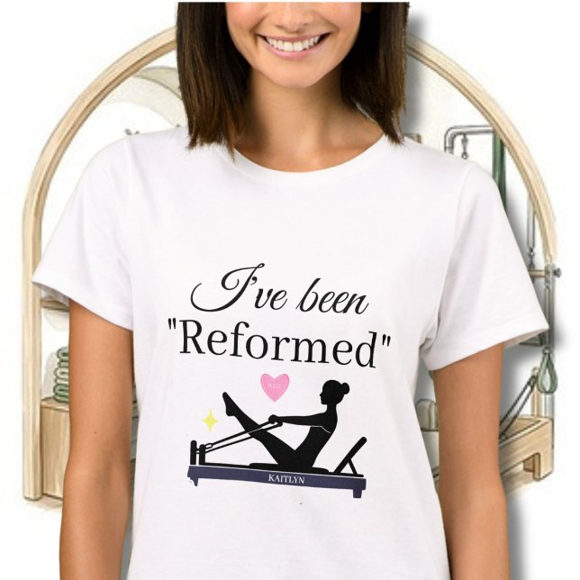 CAMISETA PILATES EU FUI "REFORMADO" NOME DO REFORMER (Criador carregado)