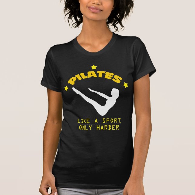 Camiseta Pilates gosta de um esporte, somente um Contrology (Frente)