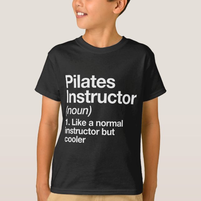 Camiseta Pilates Instrutor Definition Funny Trainer Gym Sp (Frente)