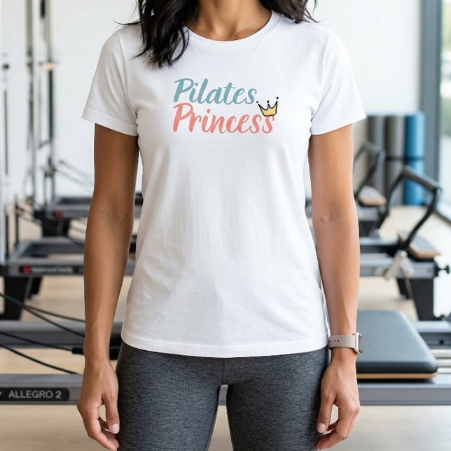 Camiseta Pilates Princesa Ioga Moderna Meditação (Pilates Princess Tshirt)
