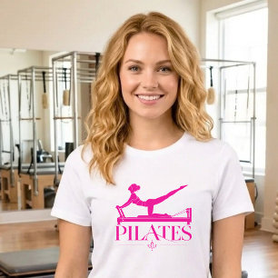 Camiseta Pilates Reformer-Rosa