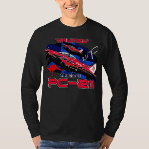 Camiseta Pilatus PC-21 Aeronaves de treino Piloto Avançado