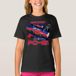 Camiseta Pilatus PC-21 Aeronaves de treino Piloto Avançado