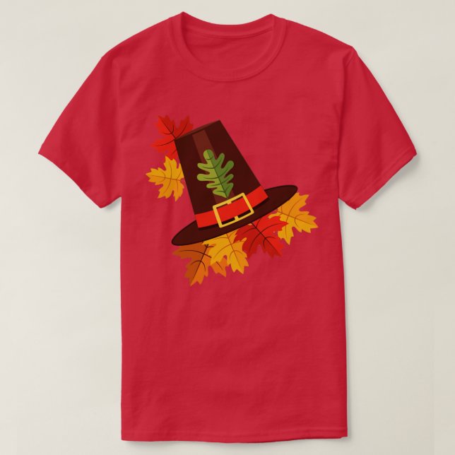 Camiseta Pilgrim Hat (Frente do Design)