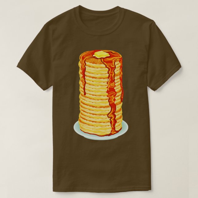 Camiseta Pilha alta de panquecas (Frente do Design)