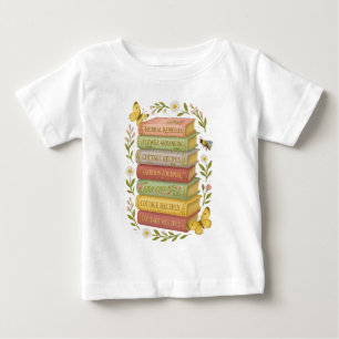 Camiseta Pilha Botânica Natureza e Livro