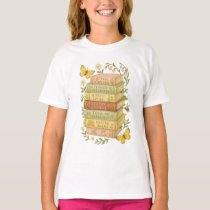 Camiseta Pilha Botânica Natureza e Livro
