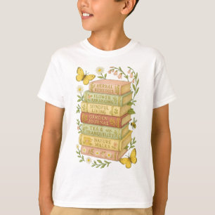 Camiseta Pilha Botânica Natureza e Livro