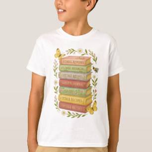 Camiseta Pilha Botânica Natureza e Livro