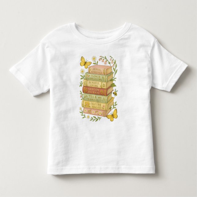 Camiseta Pilha Botânica Natureza e Livro (Frente)
