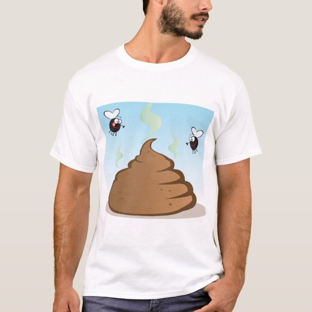 Camiseta Pilha Cheirosa De Poop (Frente)