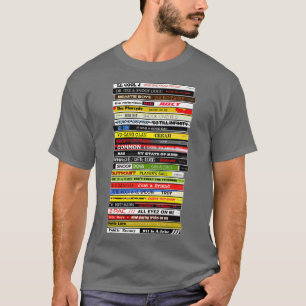 Camiseta Pilha de CD Hip Hop 90s