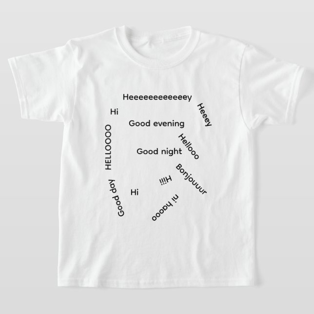 Camiseta Pilha de cumprimentos (Postura )