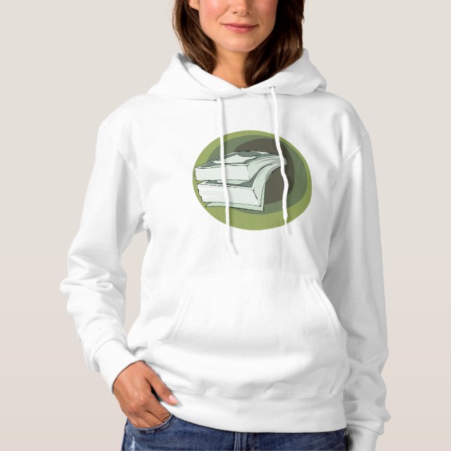 Camiseta Pilha de Dinheiro em Espécie Verde (Frente)