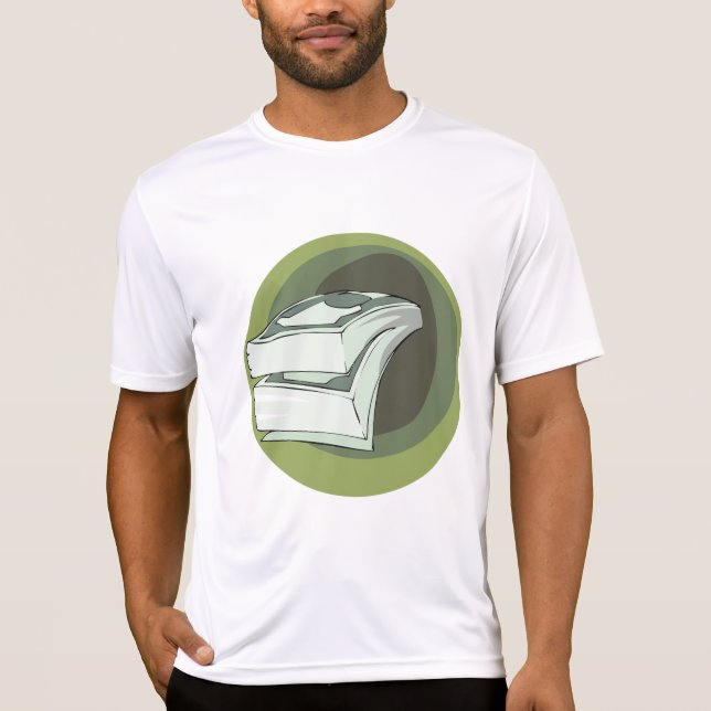 Camiseta Pilha de Dinheiro Verde (Frente)