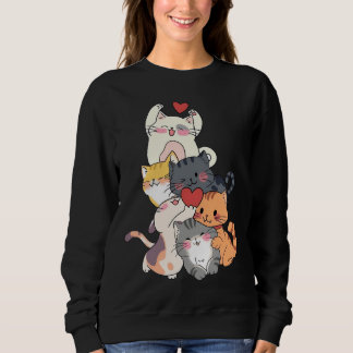 Camiseta Pilha de Gato Fofo de Amor – Gatinhos Adoráveis Ab