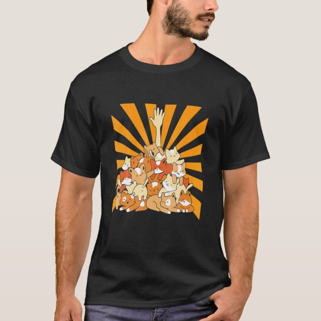 Camiseta Pilha de Gatos (Frente)