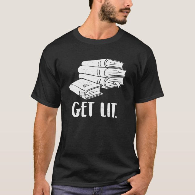 Camiseta Pilha de Livros (Frente)