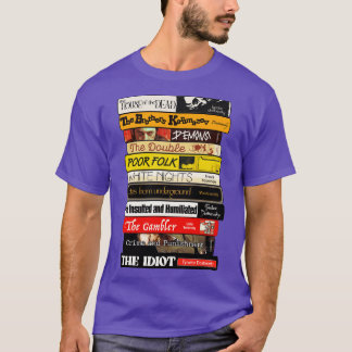 Camiseta Pilha de Livros Fyodor Dostoyevsky