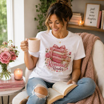 Pilha de Livros Rosa Leitor de Romance