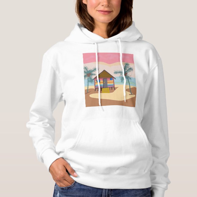 Camiseta Pilha de praia (Frente)