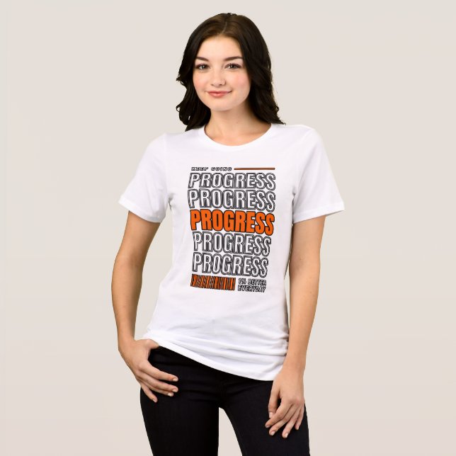 Camiseta Pilha de Progresso Neon Continue (Frente Completa)
