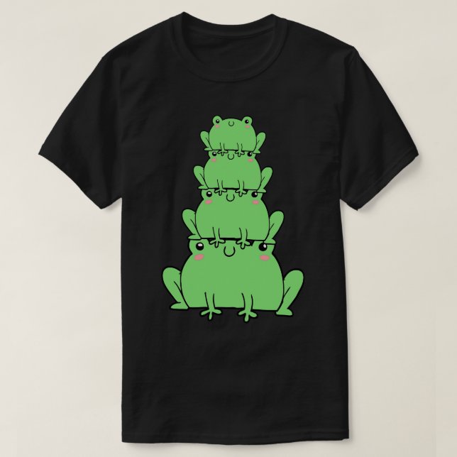 Camiseta Pilha de Sapos Engraçada (Frente do Design)