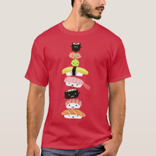 Camiseta Pilha de Sushi