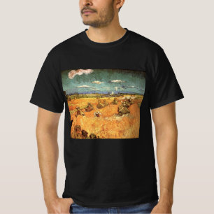 Camiseta Pilha de Trigo com Ceifador por Vincent van Gogh