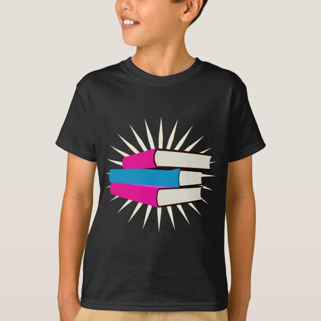 Camiseta Pilha dos livros (Frente)