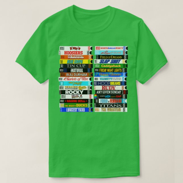 Camiseta Pilhas VHS Desportivas (Frente do Design)