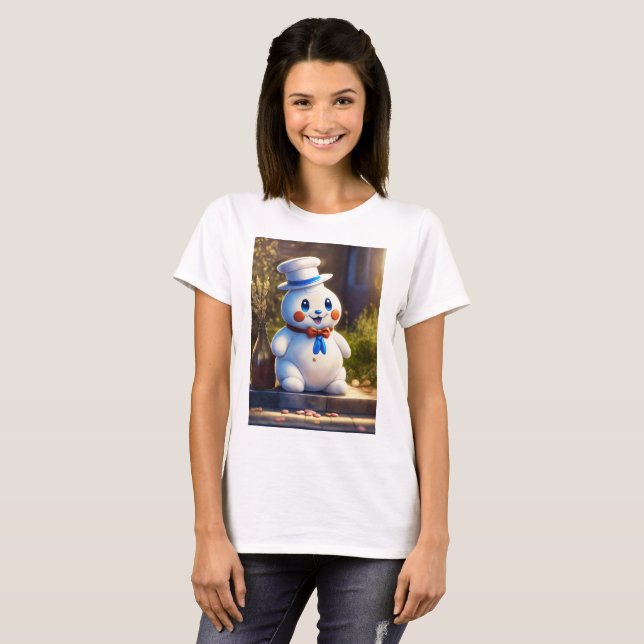 Camiseta "Pillsbury Doughboy: Companheiro da cozinha Kawaii (Frente Completa)