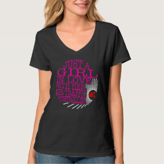 Camiseta Pilot A Girl In Love With Her Air Traffic Controll