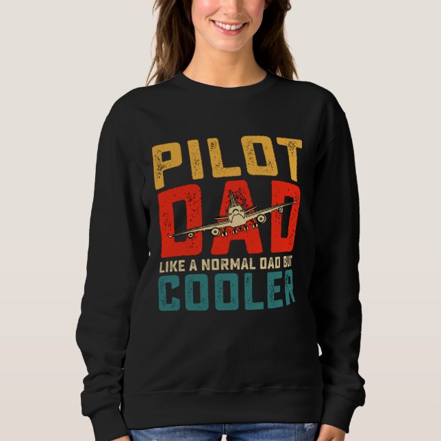 Camiseta pilot for dad father aviation airplane pilot (Frente)